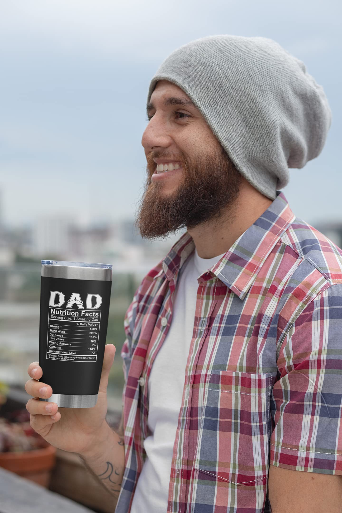 Gifts for Dad from Daughter, Son, Kids - Birthday Gifts for Dad - Fathers Day Gift for Dad, Husband, Men - Best Dad Bday Present Idea for Father, Bonus Dad from Daughter, Son, Wife - 20 Oz Tumbler