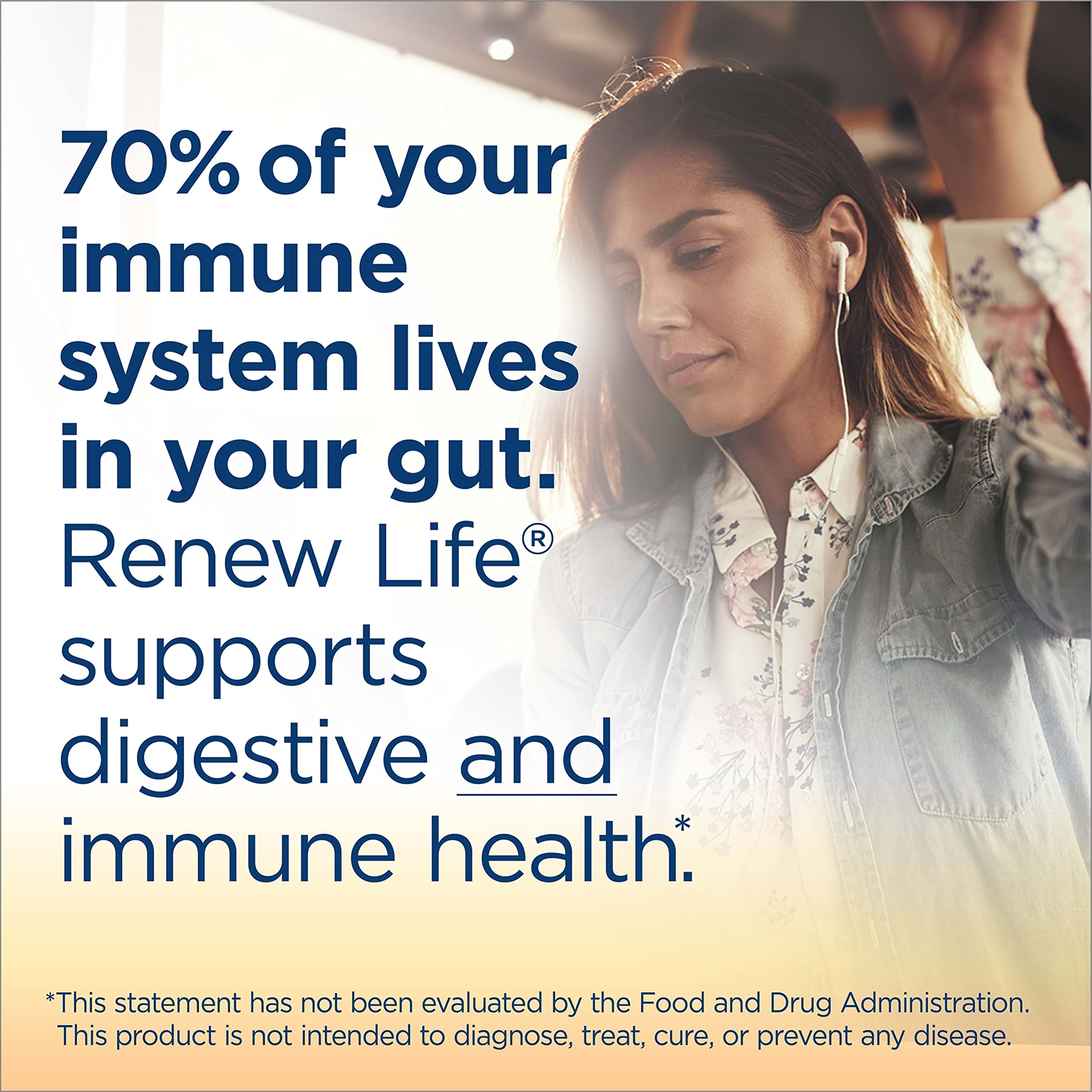 Renew Life Probiotic Gummies, Extra Care Digestive & Immune Support, with Prebiotics and Probiotics, 2 Billion CFU, Vegan & Gluten Free, 48 Gummies