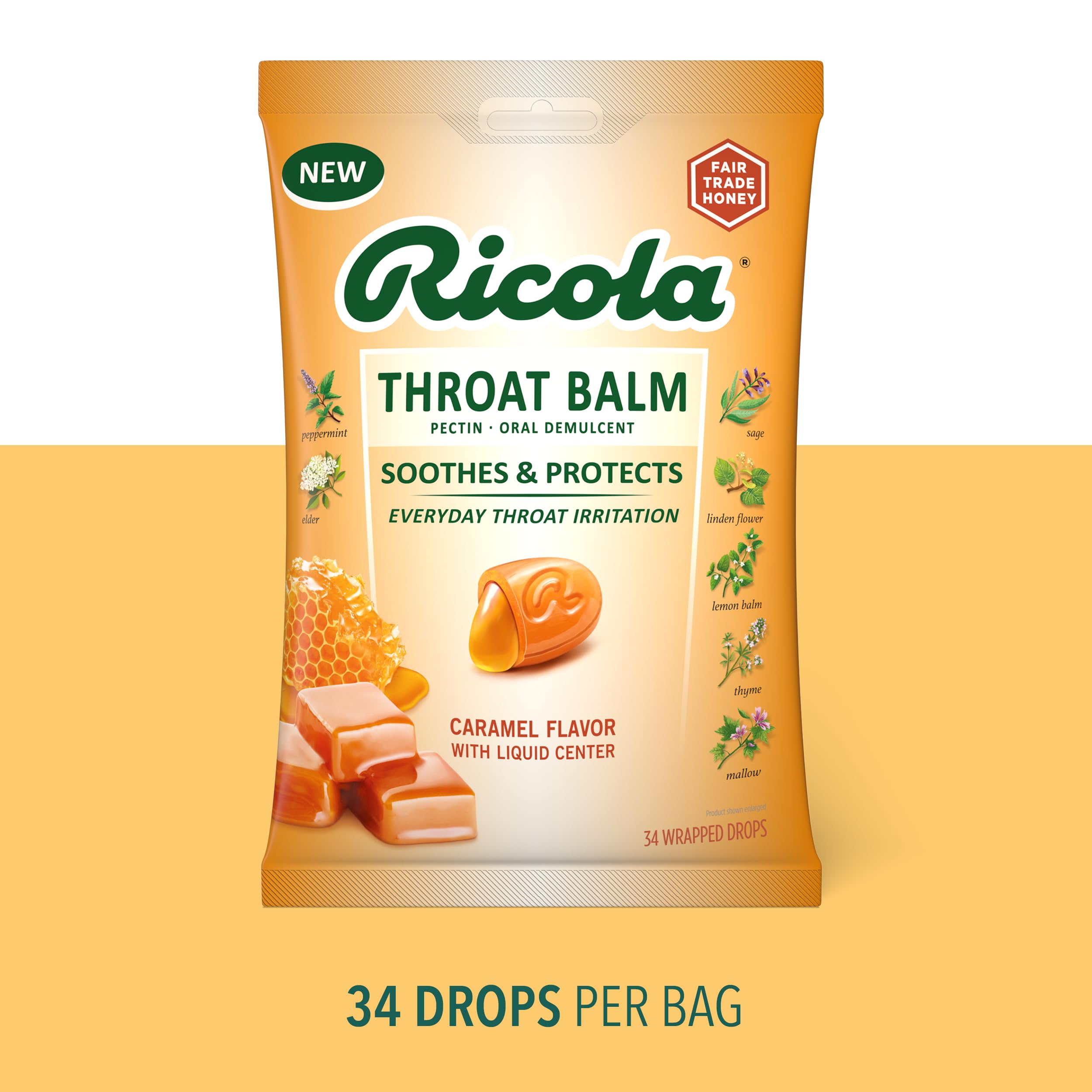 Ricola Throat Balm 34ct