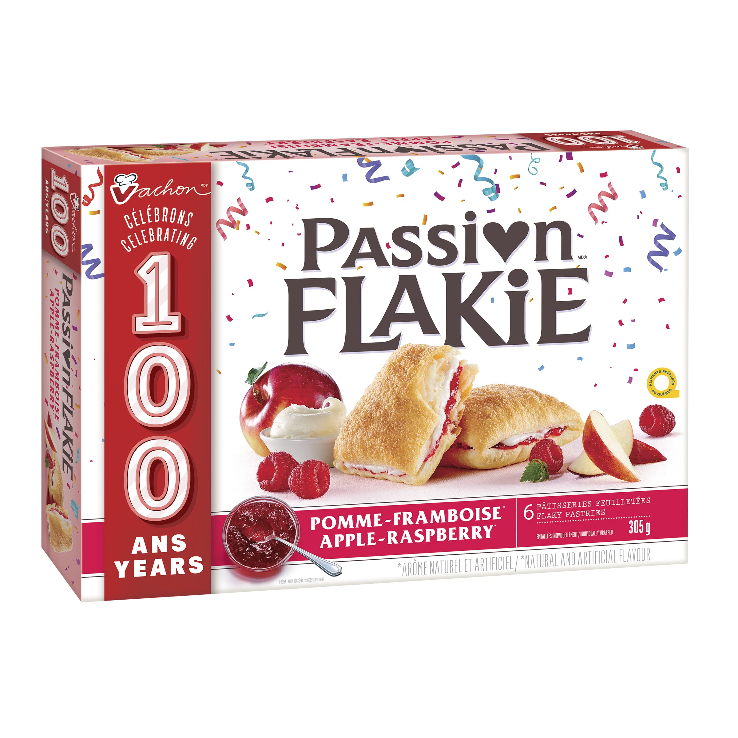 Vachon Passion Flakie Apple-Raspberry Cake, 305g/10.8oz., {Imported from Canada}