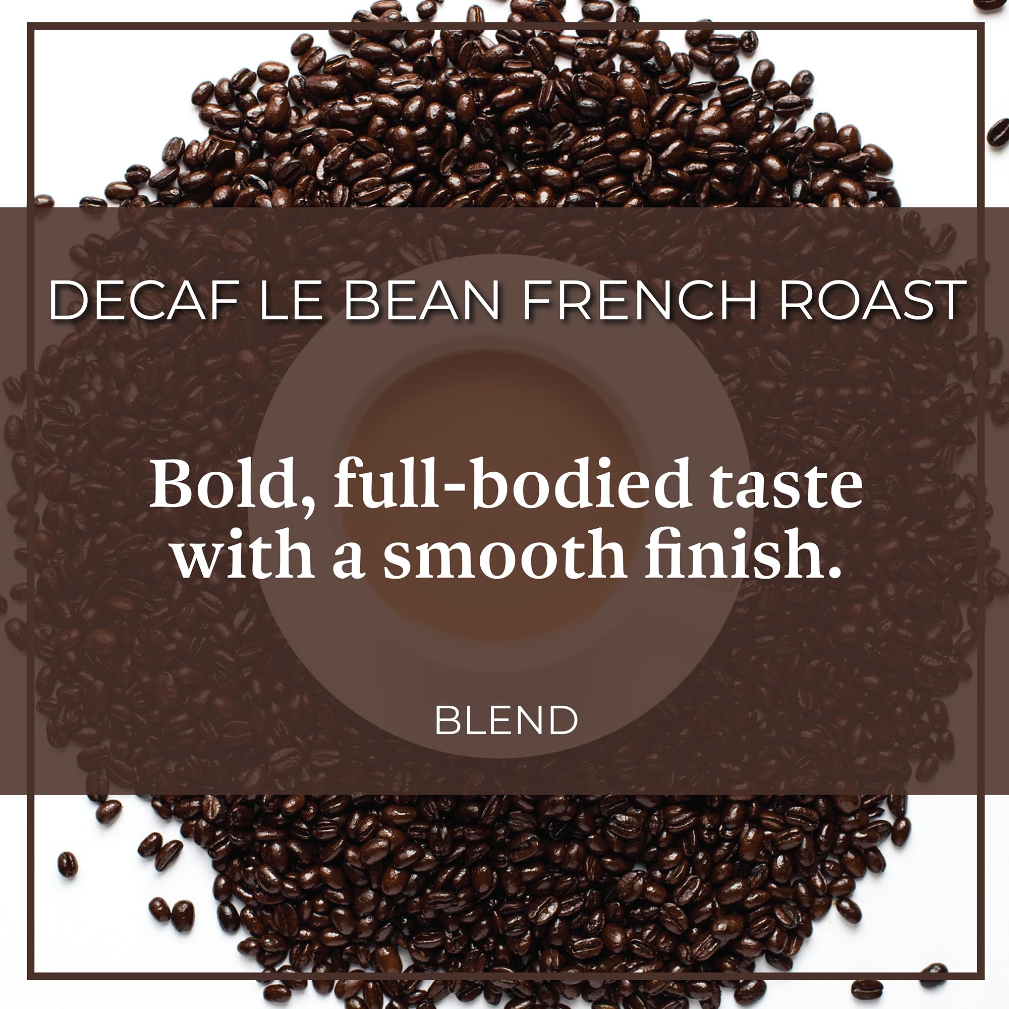 The Bean Organic Coffee Company Water Processed DECAF Le Bean, Dark French Roast, Whole Bean Coffee, 16-Ounce Bag