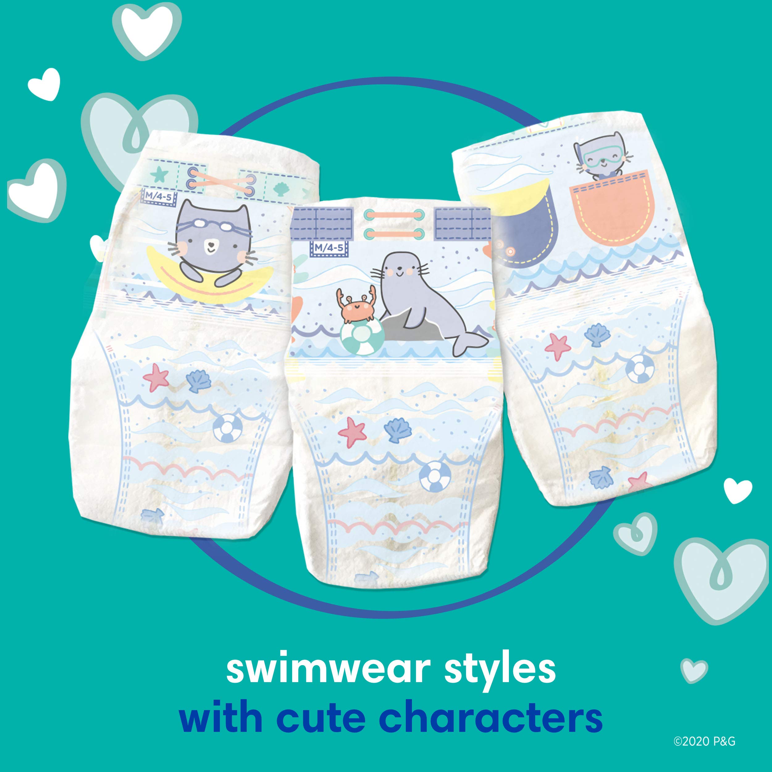 Pampers Splashers Swim Diapers Size M 18 Count