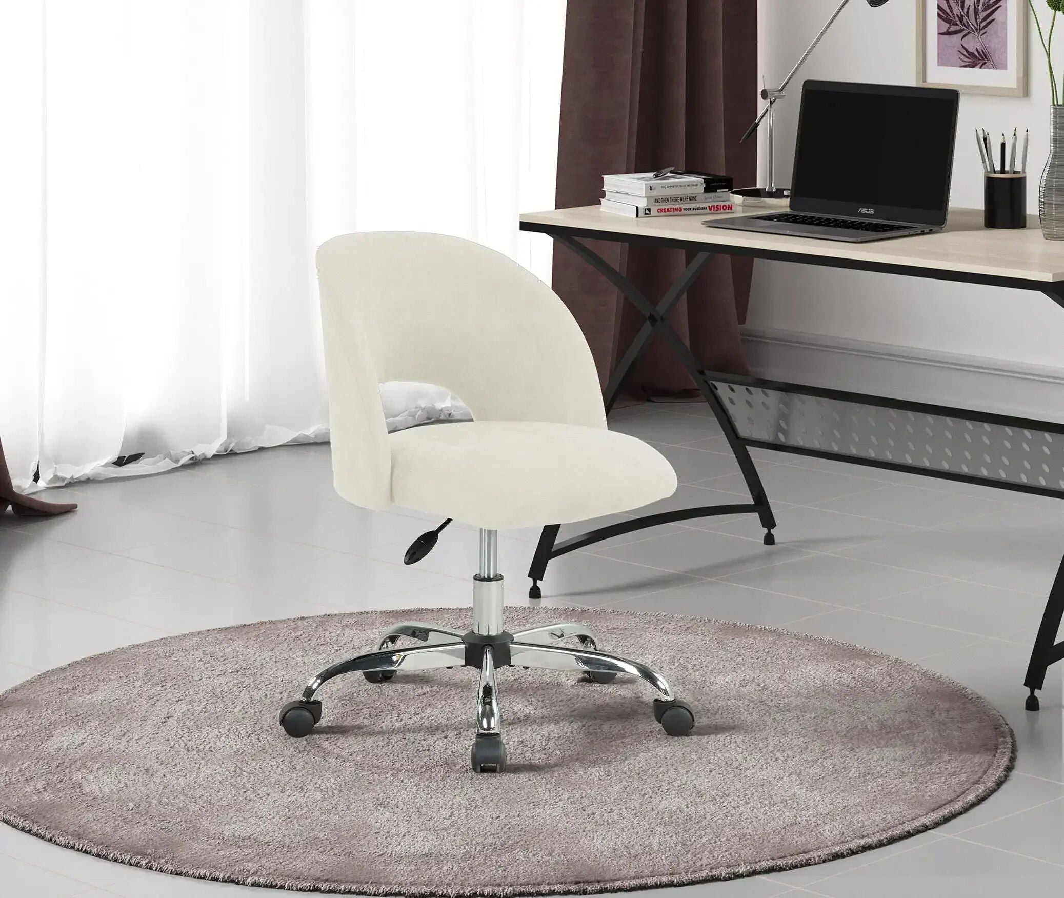 Mainstay Fabric Upholstered Open Back Office Chair