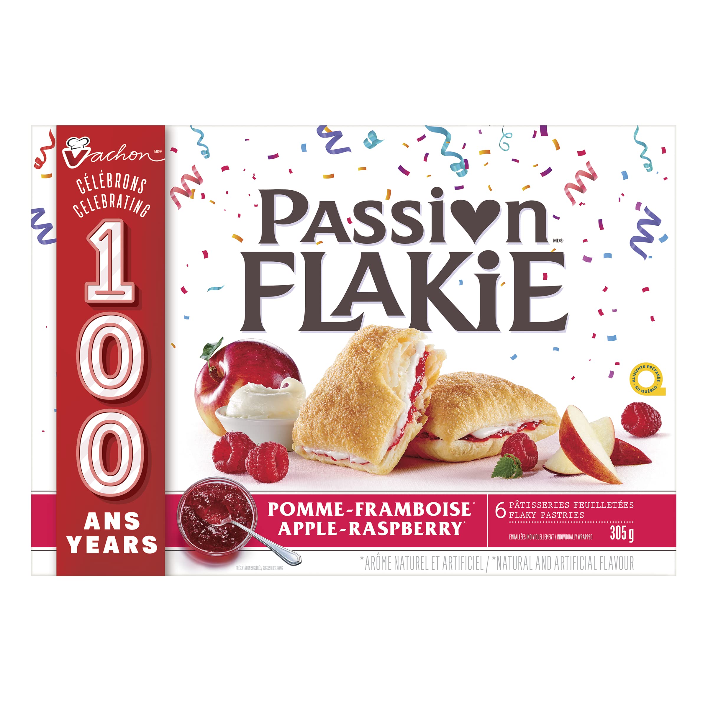 Vachon Passion Flakie Apple-Raspberry Cake, 305g/10.8oz., {Imported from Canada}