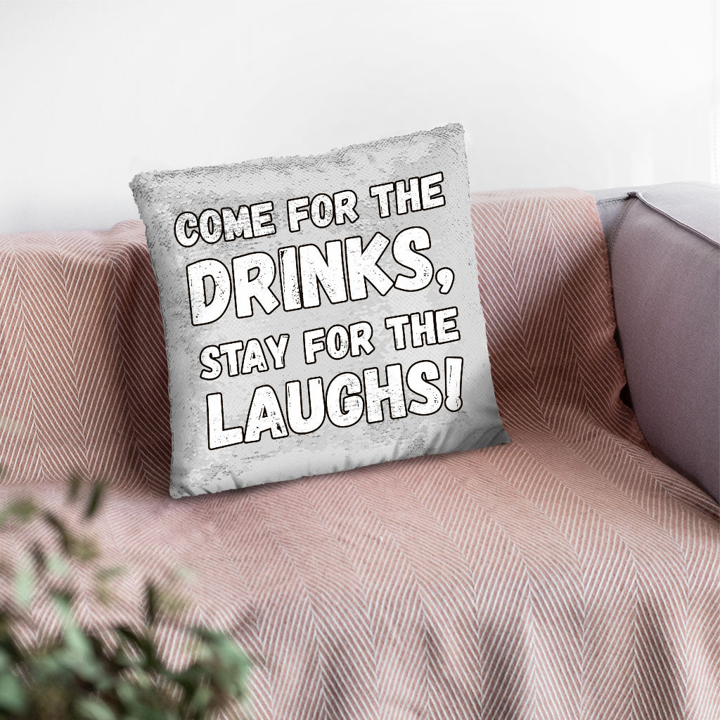 Funny Quote Sequin Pillow Case - Funny Saying Pillow Case - Cool Design Pillowcase