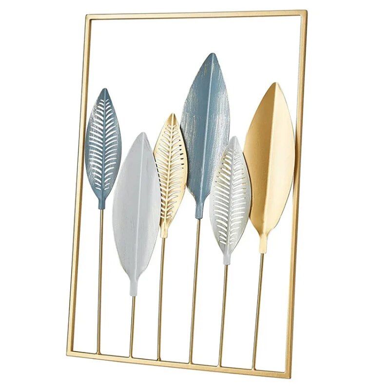 Elegant Gold Ginkgo Leaf Metal Wall Art