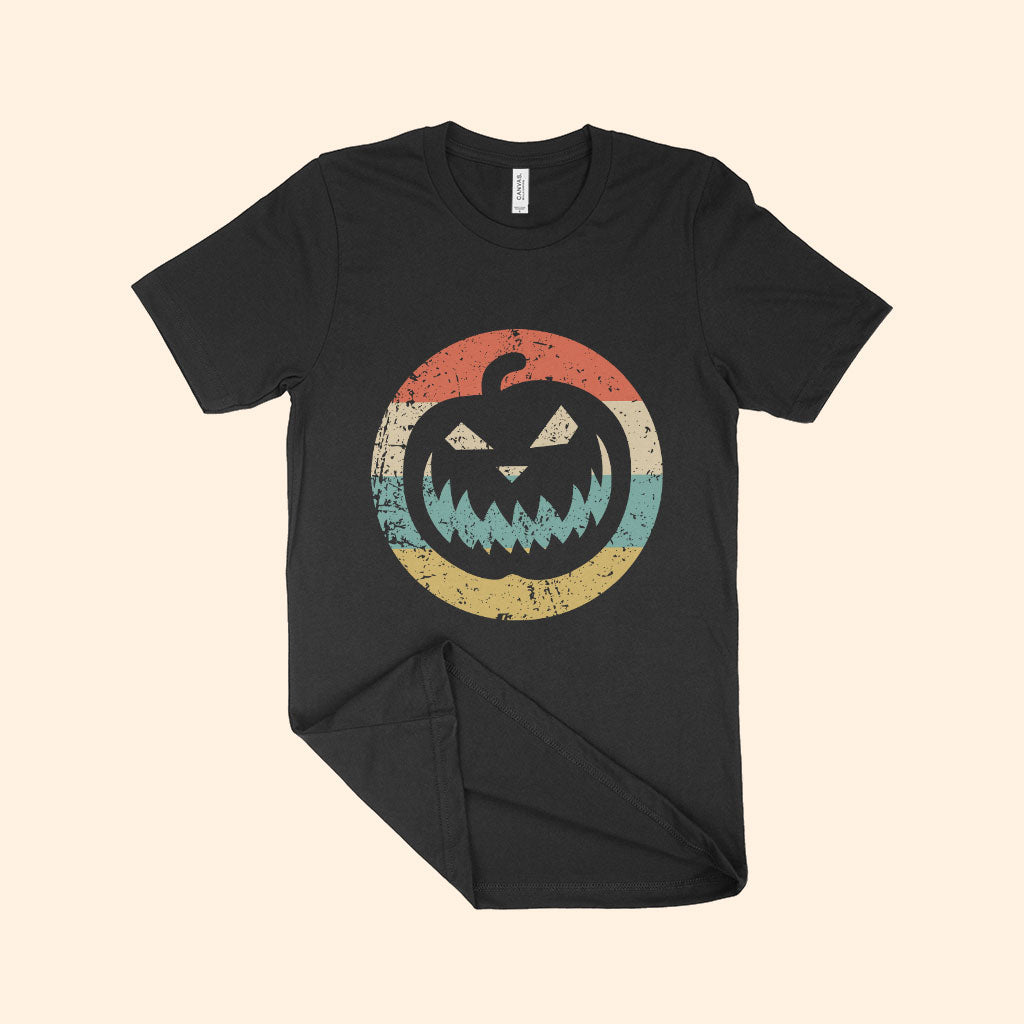 Pumpkin Retro Unisex Jersey T-Shirt Made in USA