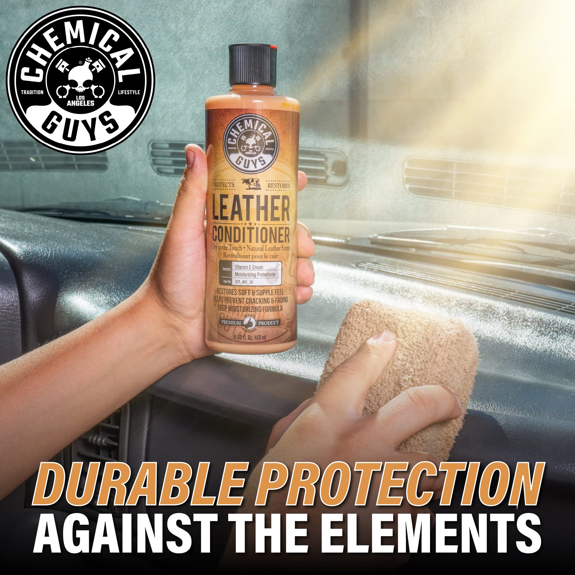 Chemical Guys SPI_109_04 Leather Cleaner and Conditioner Complete Leather Care Kit for Use on Car Interiors, Leather Apparel, Furniture, Shoes, Boots, Bags & More (2 - 4 fl oz Bottles)