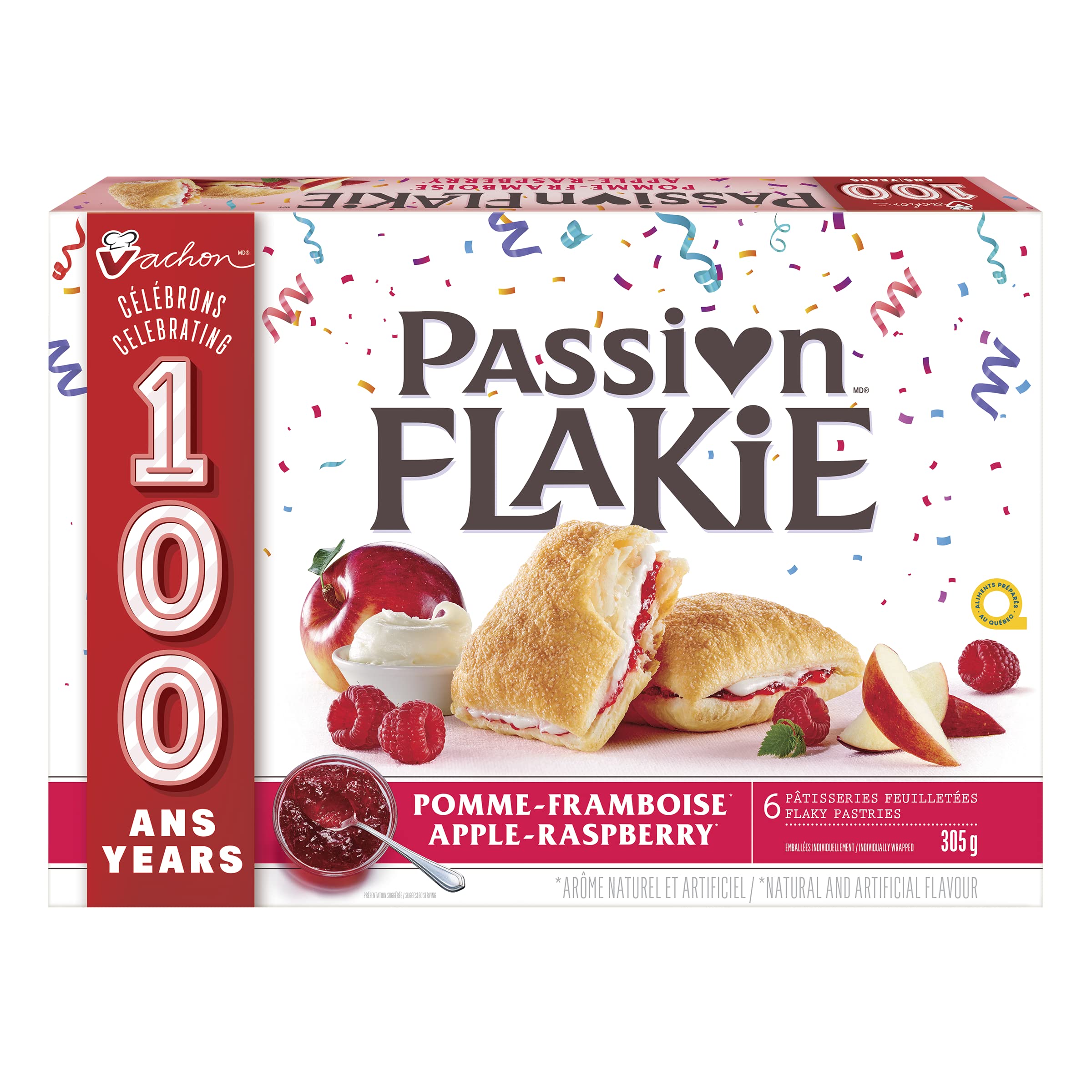 Vachon Passion Flakie Apple-Raspberry Cake, 305g/10.8oz., {Imported from Canada}