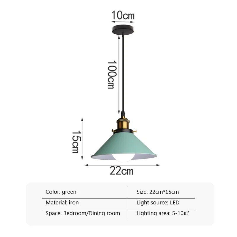 Contemporary Macaron LED Pendant Lamps