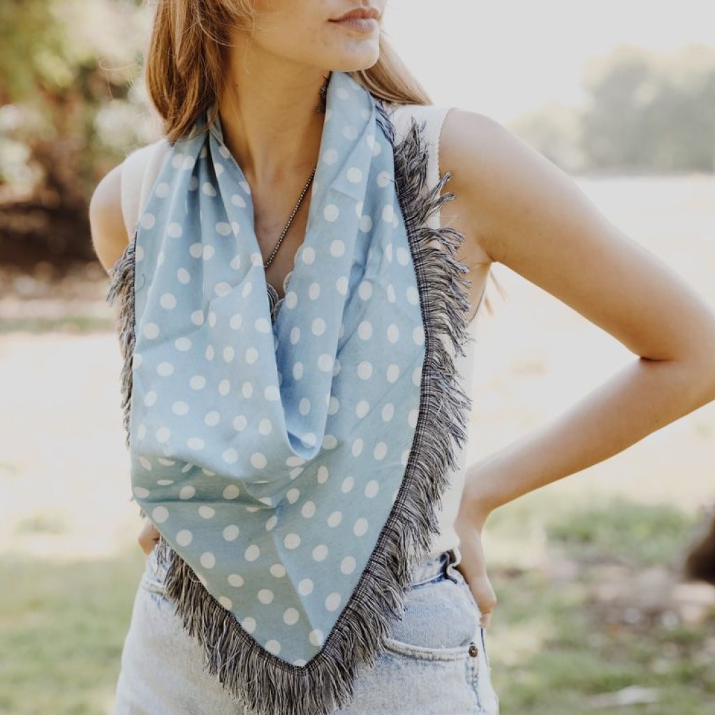 Polka Dot Triangle Bandana