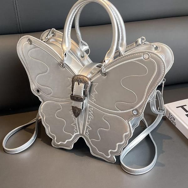 Chic Butterfly Embroidered Backpack