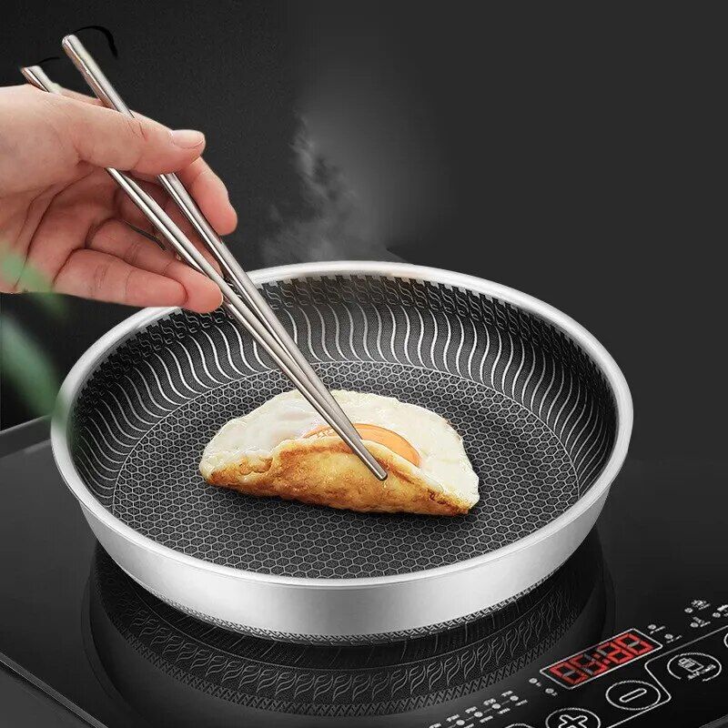 Stainless Steel Honeycomb Skillet