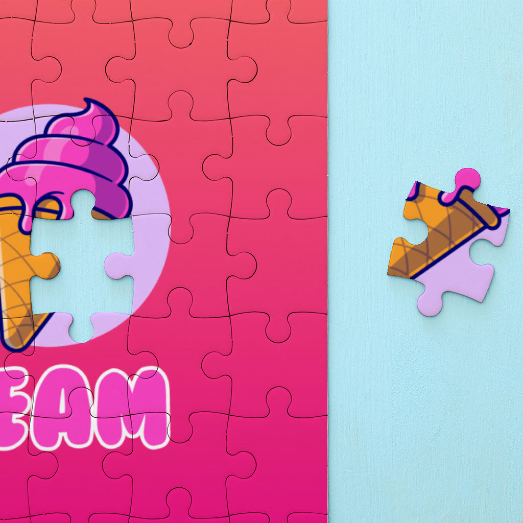 Ice Cream Puzzles - Illustration Jigsaw Puzzle - Cool Funny Puzzles