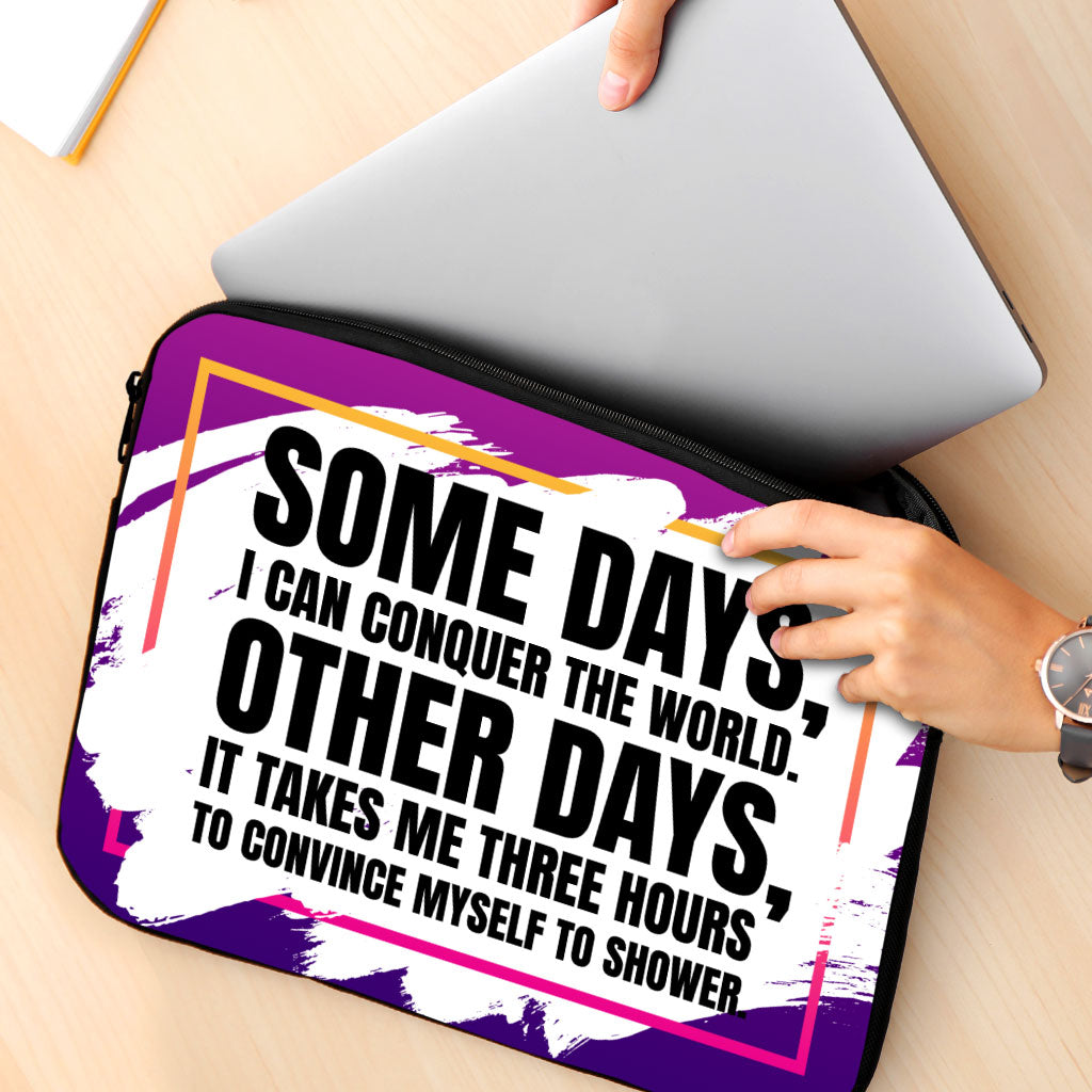 Funny Quote MacBook Pro 16" Two-Sided Sleeve - Best Design Laptop Sleeve - Graphic MacBook Sleeve