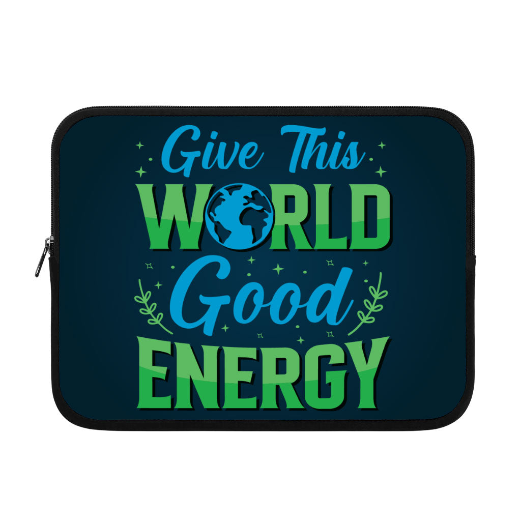 Give The World Good Energy iPad Sleeve - Cute Tablet Sleeve - Printed Carrying Case