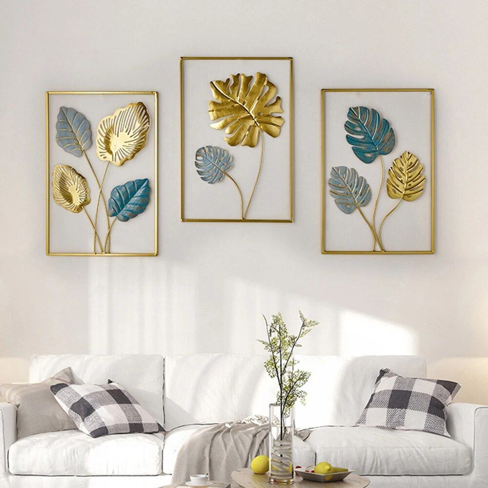 Modern Nordic Ginkgo Leaf Metal Wall Art