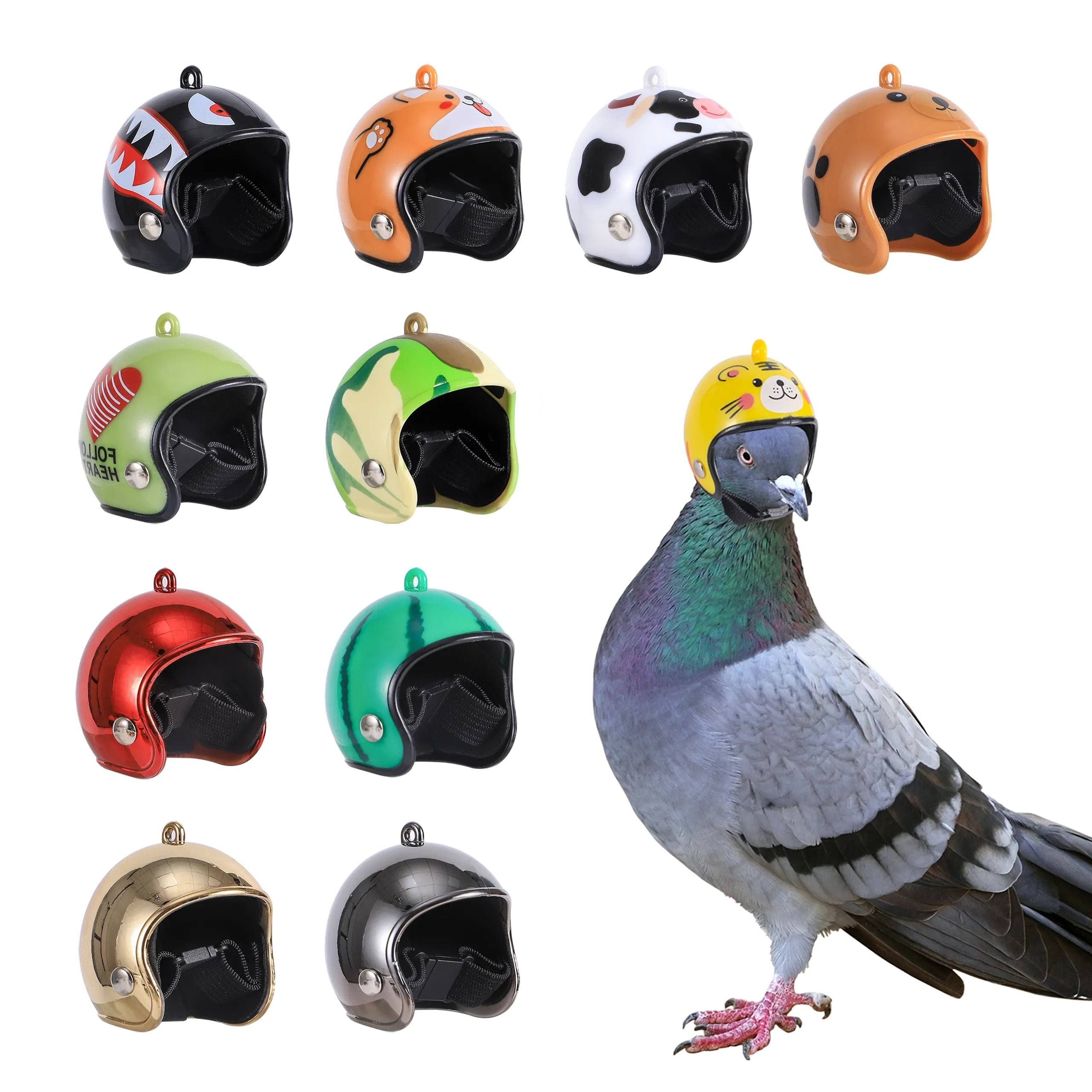 Colorful Bird Safety Helmet