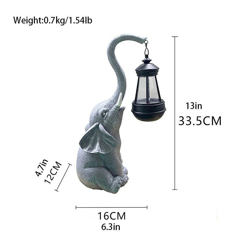 Majestic Garden Elephant Solar Light