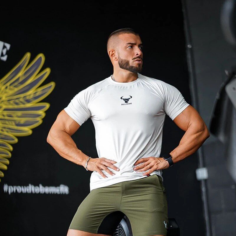 Men's Fitness & Casual T-Shirt: Short Sleeve, High Quality