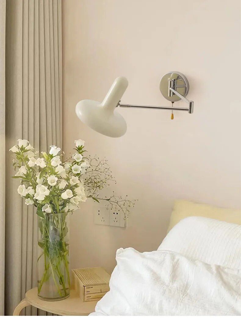 Contemporary Nordic Style Retractable Wall Lamp for Versatile Lighting