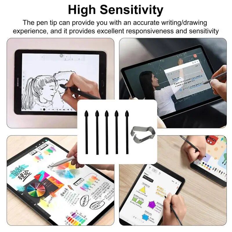 Tablet Stylus Touch Pen Tips with Removal Tweezers - Suitable for Samsung Galaxy Note & Tab Series