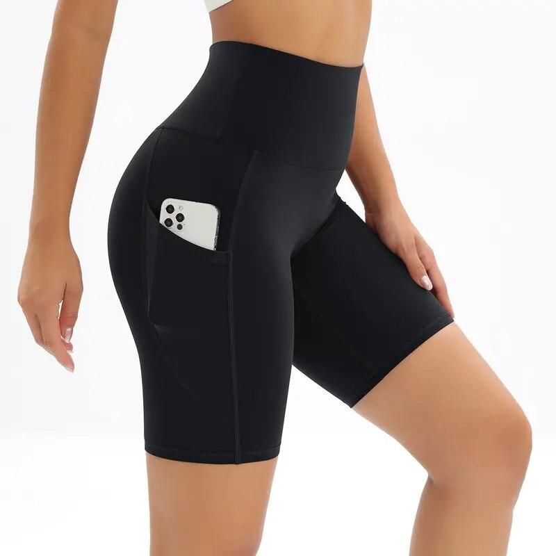 High-Waist Breathable Fitness Shorts for Women