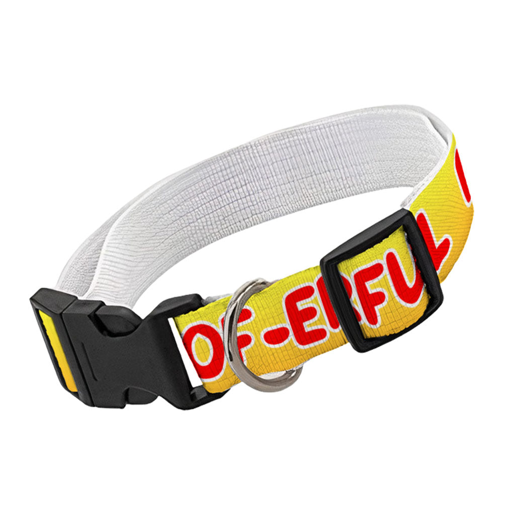 Woof Pet Collar - Funny Dog Collar - Cool Dog Collar