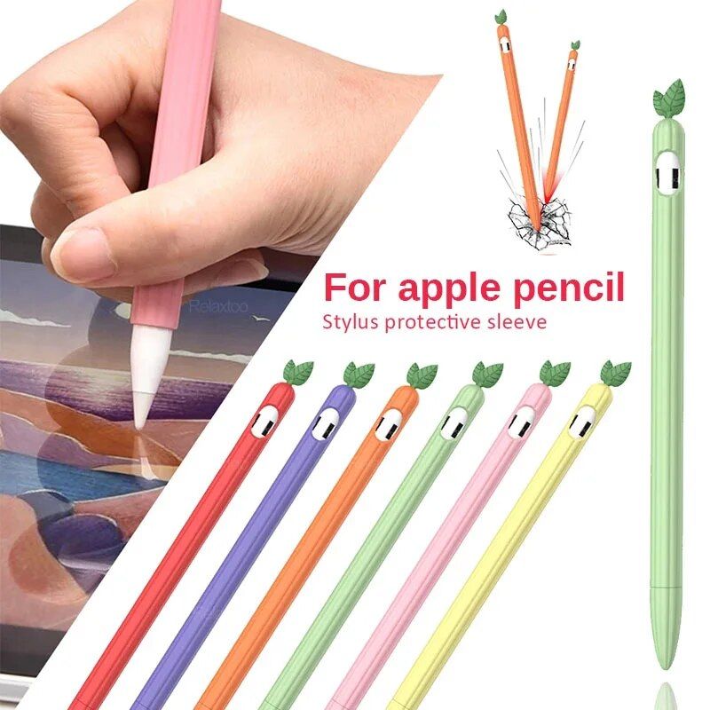 Silicone Protective Cover for Apple Pencil 1 with Anti-Lost Strap