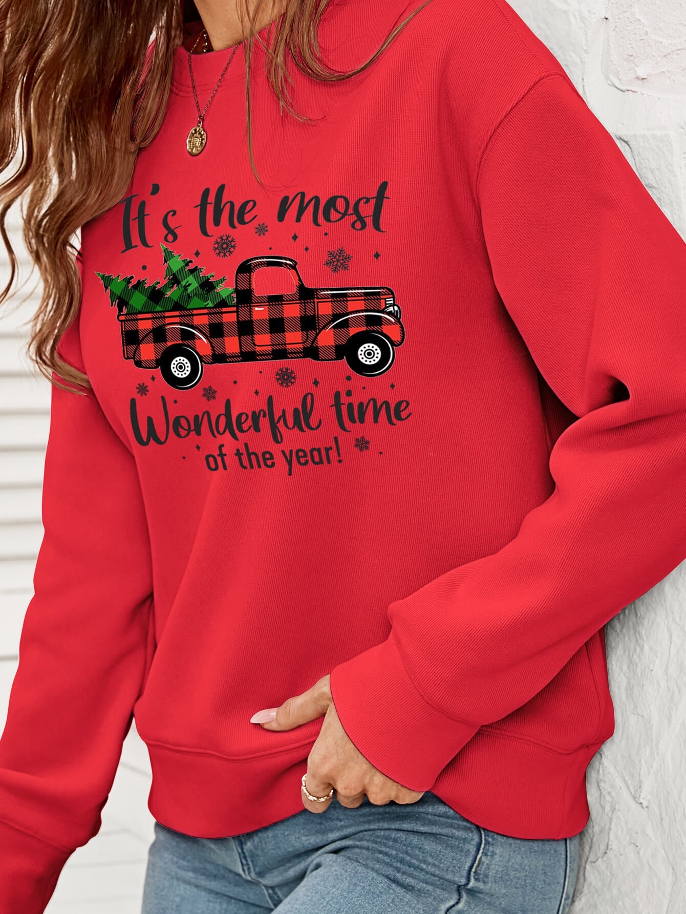 It's The Most Wonderful Time Graphic Crewneck Sweatshirt