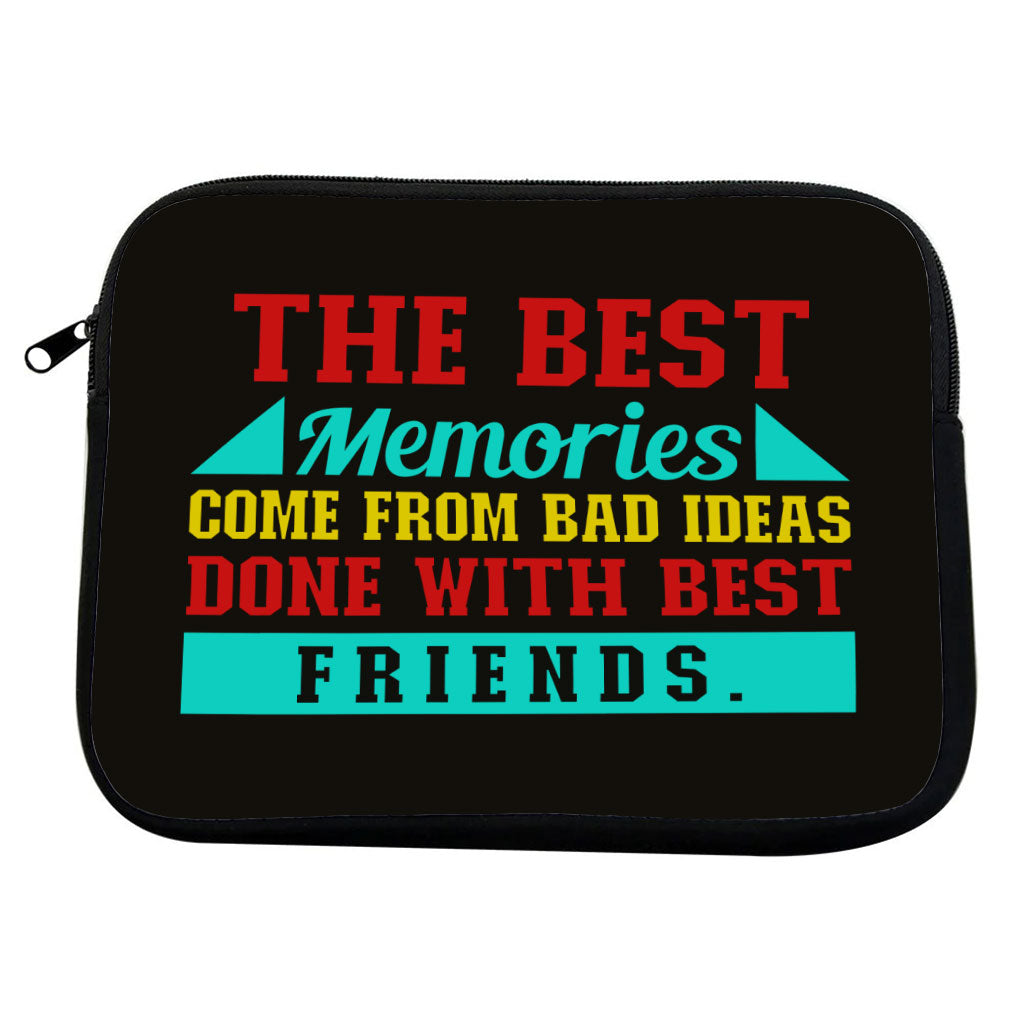 Best Friend Quotes MacBook Pro 14" Two-Sided Sleeve - Funny Design Laptop Sleeve - Graphic MacBook Sleeve