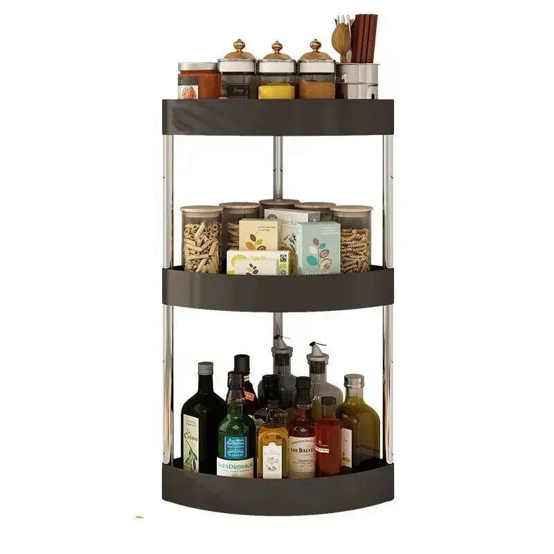 Space-Saving 3-Tier Corner Storage Rack