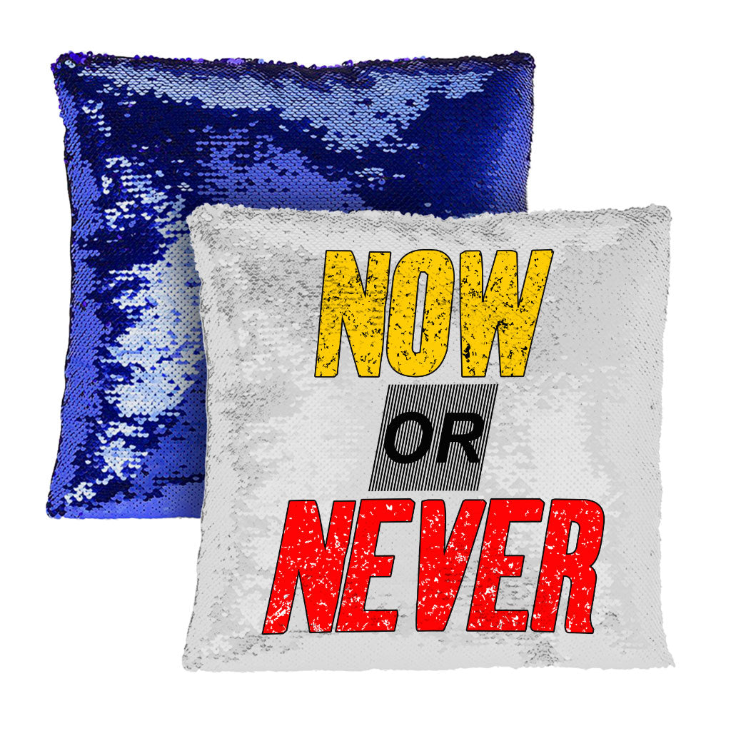 Now Or Never Sequin Pillow Case - Cool Pillow Case - Trendy Pillowcase