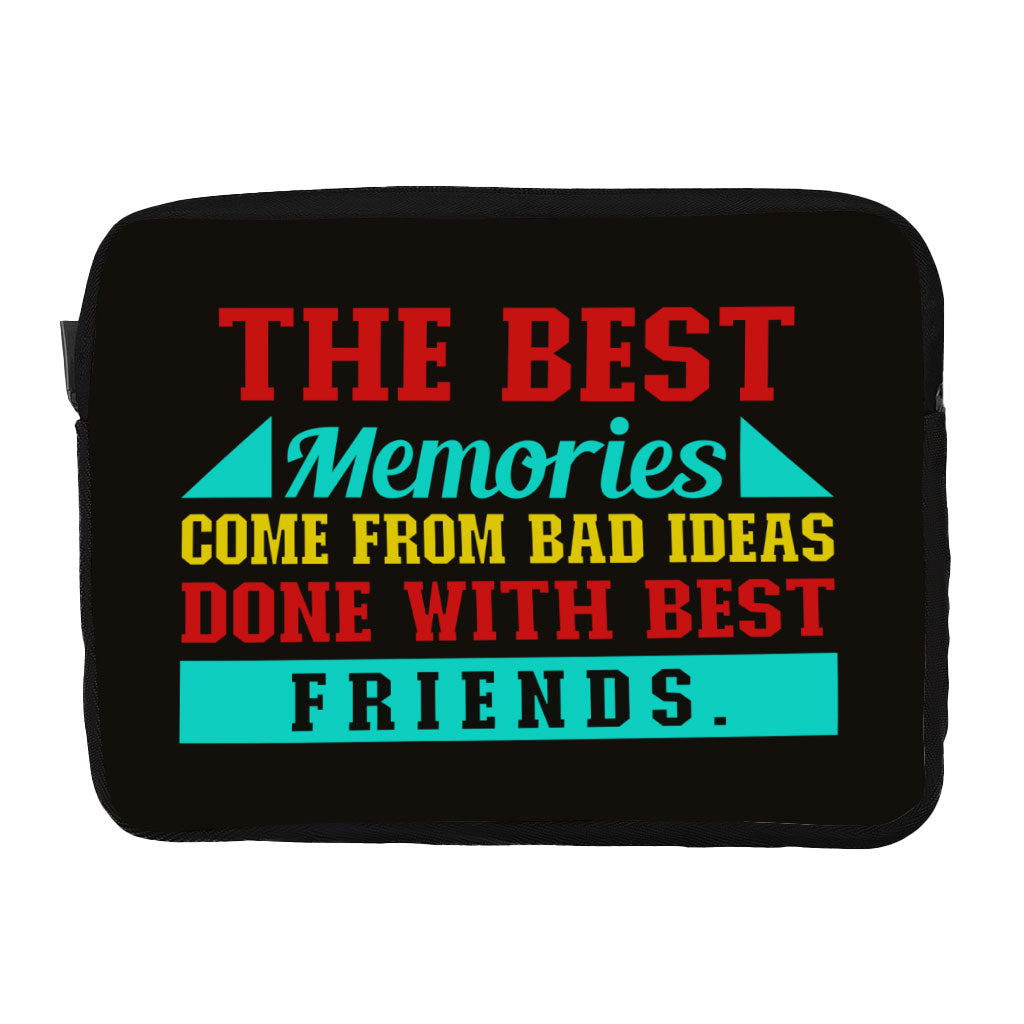 Best Friend Quotes Dell 16" Two-Sided Sleeve - Funny Design Laptop Sleeve - Graphic Laptop Sleeve with Zipper