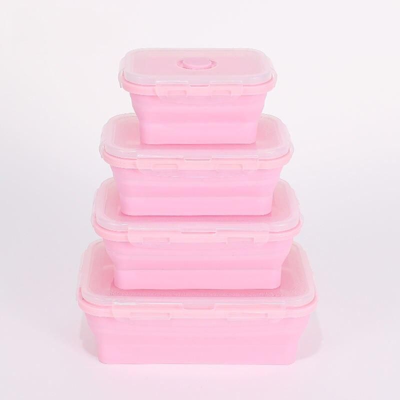 Collapsible Silicone Lunch Box Set