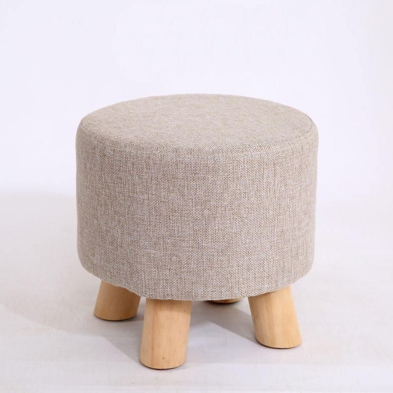 Charming Countryside Round Wood Stool