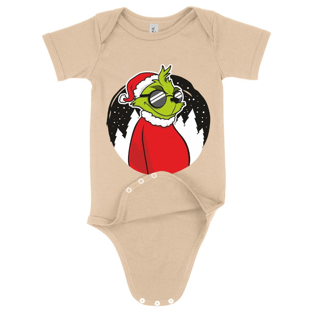 Baby Jersey Grinch Onesie - Christmas Funny Onesie