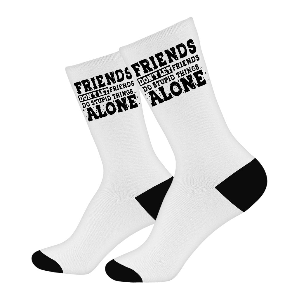 Funny Design Socks - Cool Novelty Socks - Trendy Crew Socks