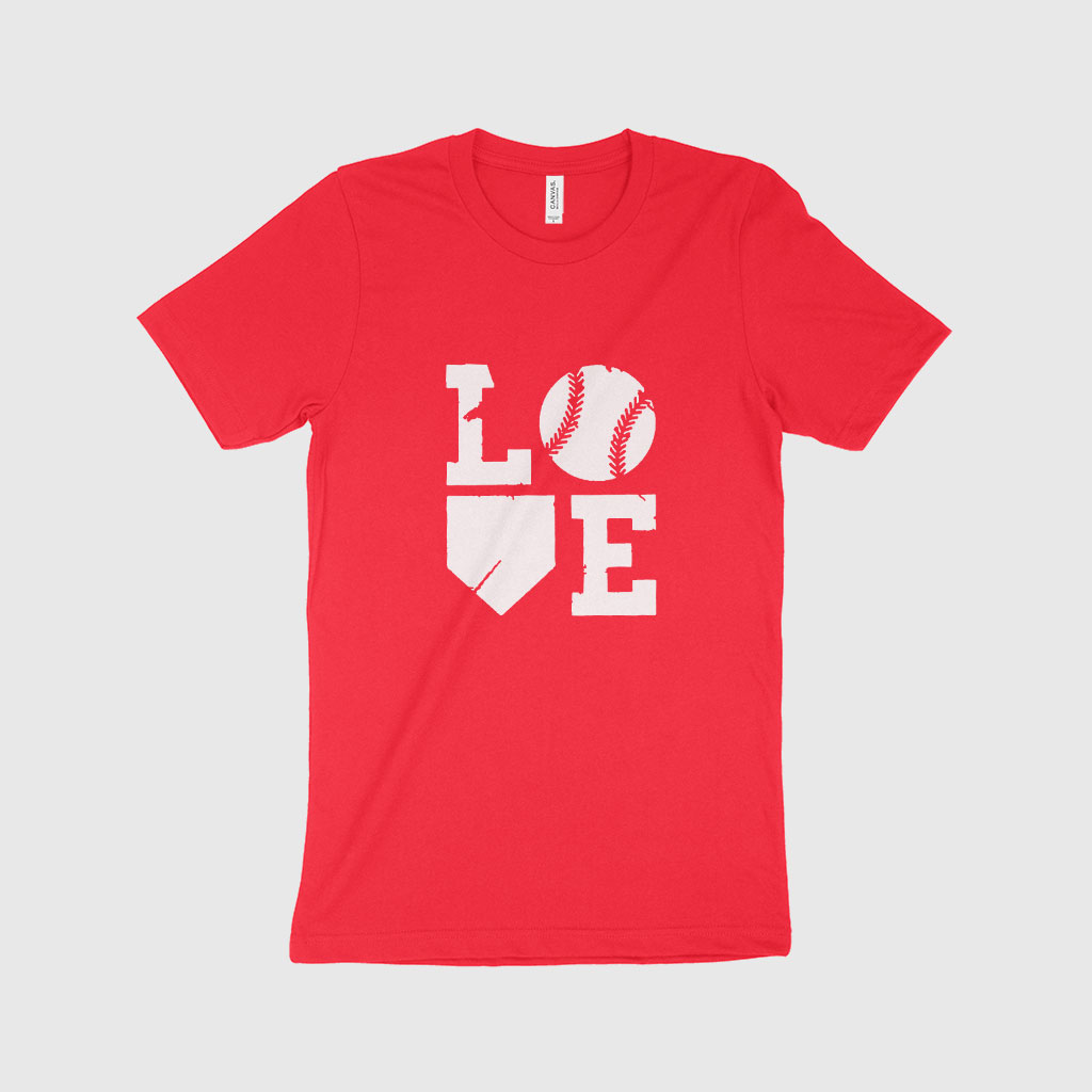 Baseball Love Unisex Jersey T-Shirt Made in USA