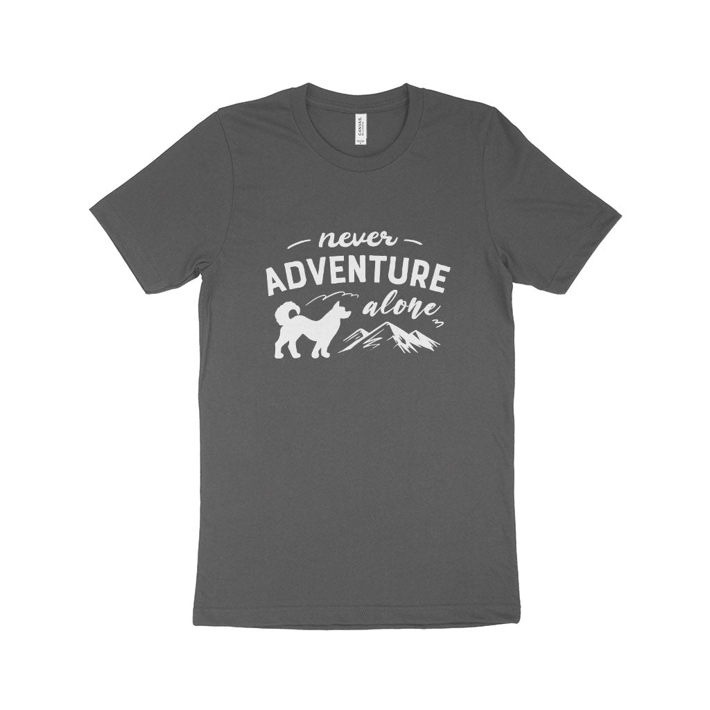 Never Adventure Alone Unisex Jersey T-Shirt Made in USA