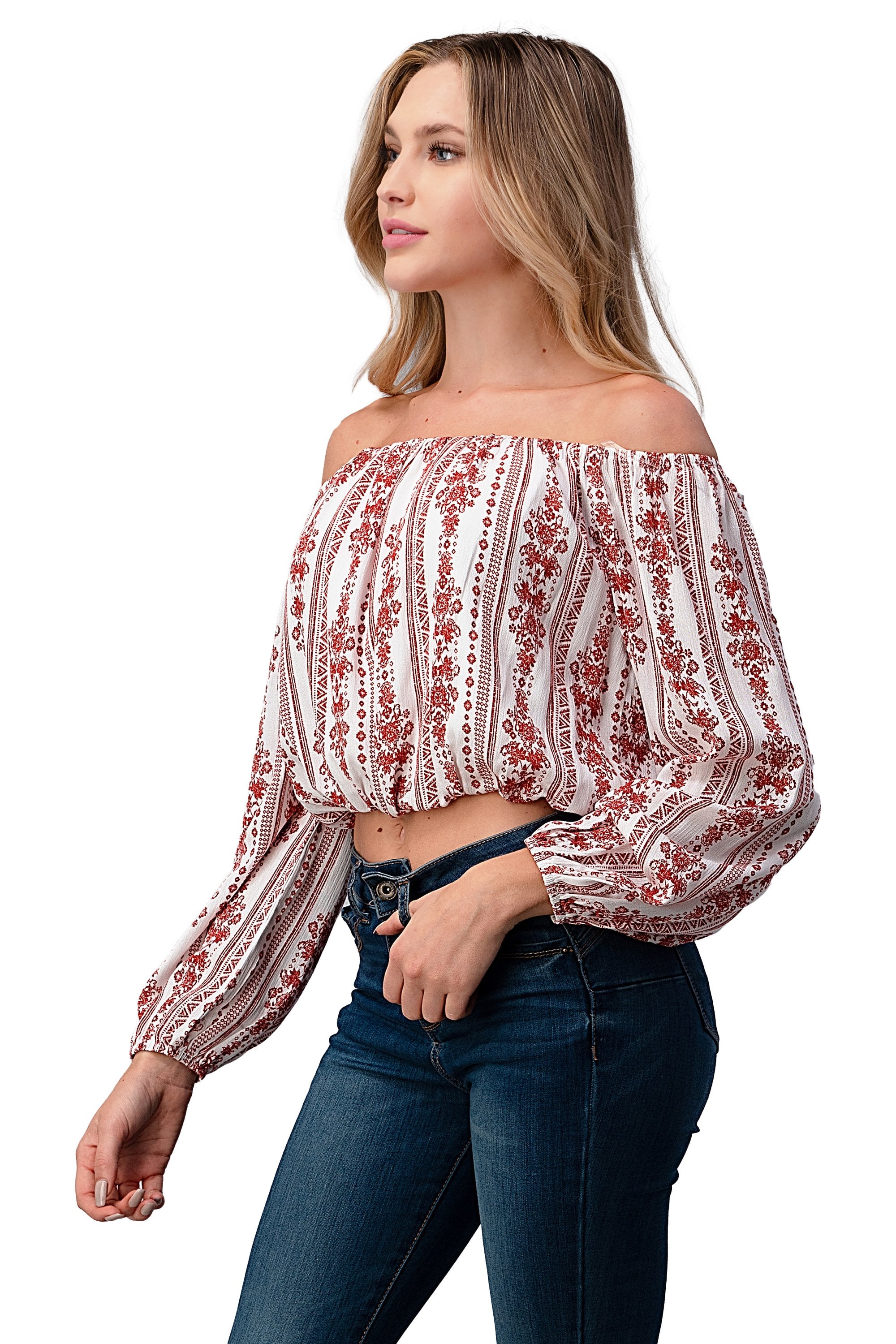 Off Shoulder Blouse Fashion Top