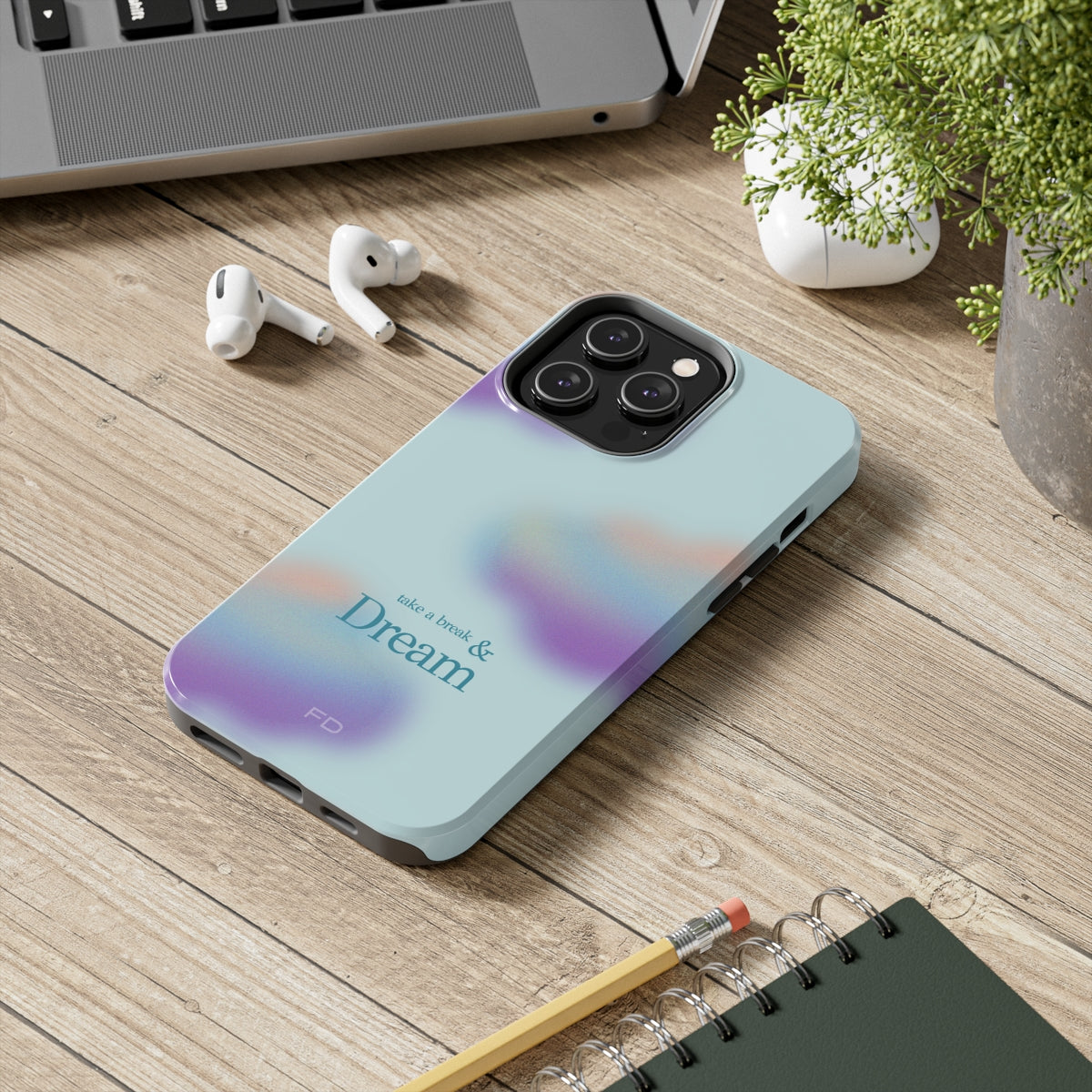 Take a Break and Dream Touch Case for iPhone with Wireless Charging