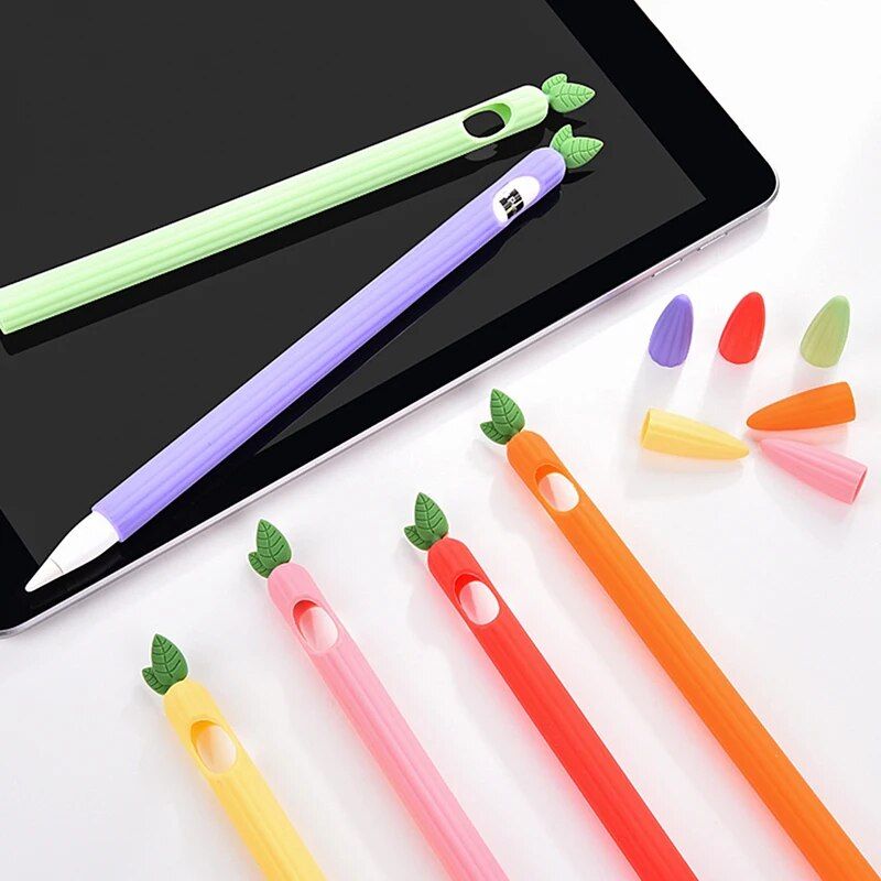 Silicone Protective Cover for Apple Pencil 1 with Anti-Lost Strap