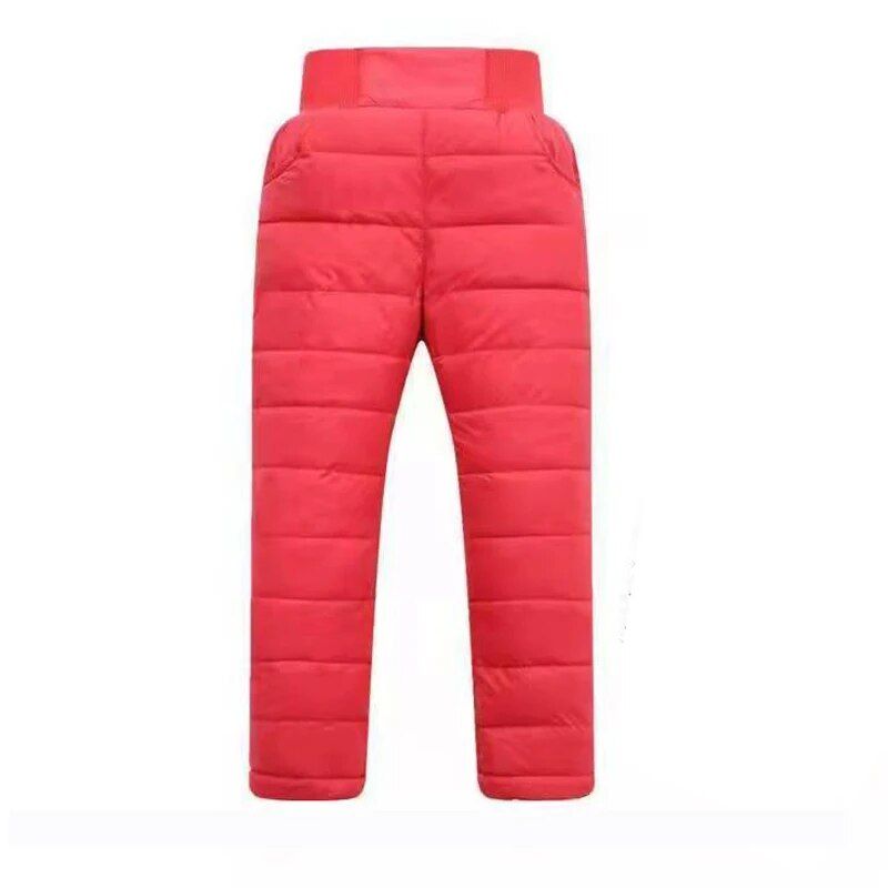 Warm & Cozy Kids' Winter Ski Pants - Elastic High-Waisted Waterproof Trousers