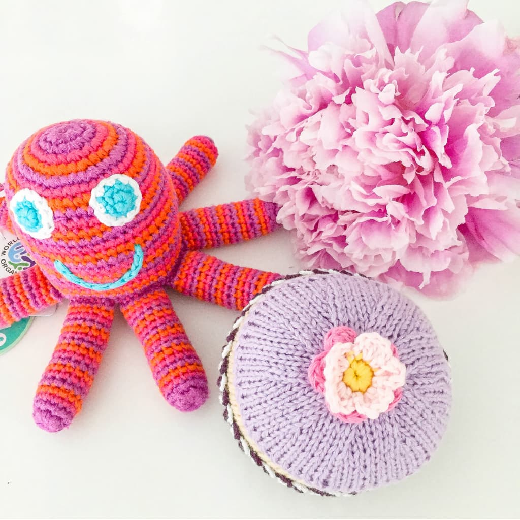 Pink Octopus Rattle