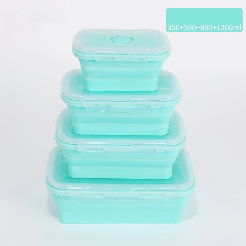 Collapsible Silicone Lunch Box Set