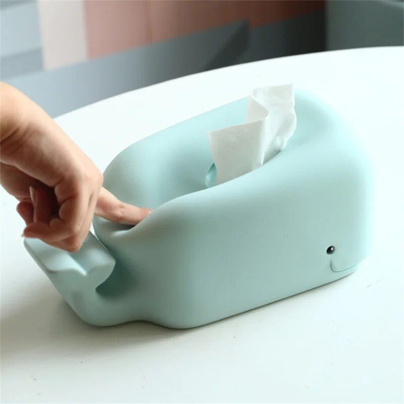 Creative Silicone Tissue Box with Mobile Phone Stand