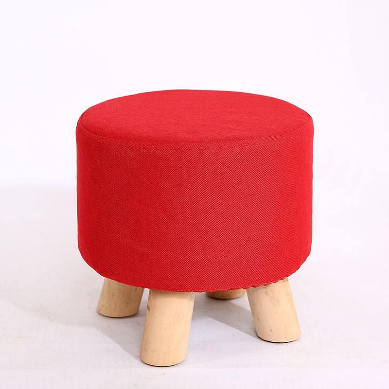 Charming Countryside Round Wood Stool