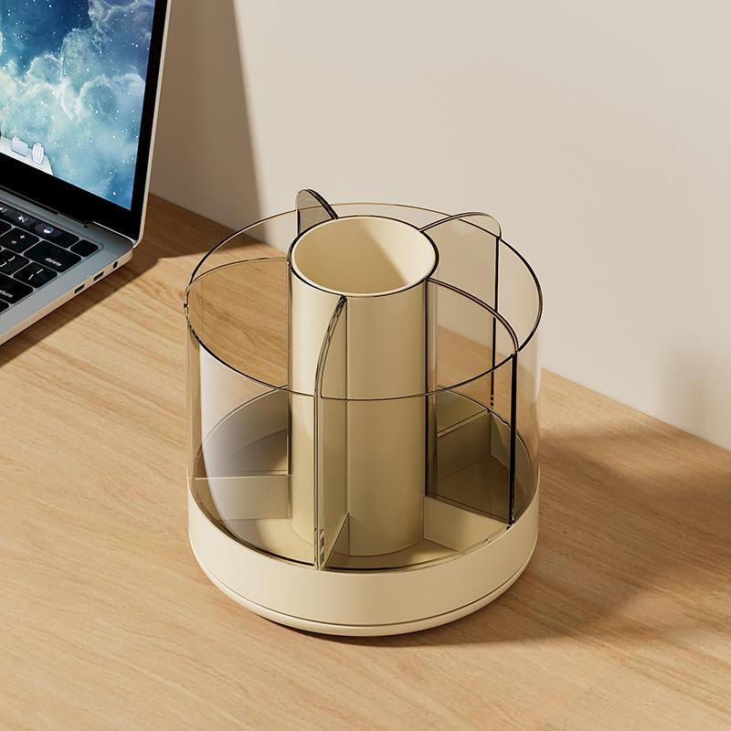 360° Rotating Multi-Compartment Desk Organizer