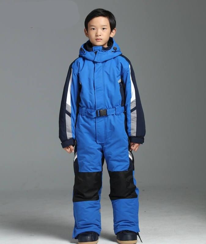 Kids' All-Weather Ski & Snowboard One-Piece Jumpsuit: Perfect for Winter Sports